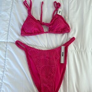 NWT PINK Scrunchie Bikini